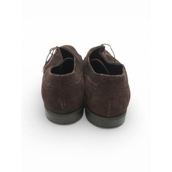 Prada Men\'s Dark Brown Suede Brogue Oxford Dress Shoes - Size 10.5 main image 6